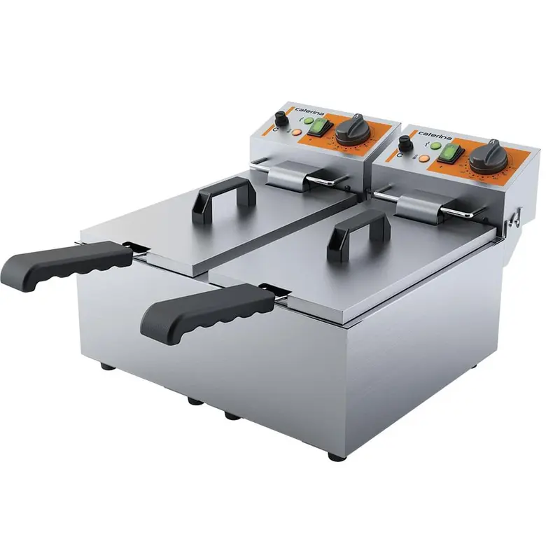 Fritteuse CATERINA, 5 Liter, 200x430x315 mm (BxTxH), 2 kW 230 V