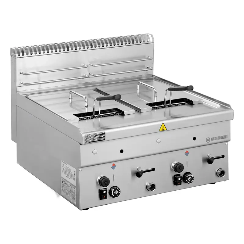 Gas-Fritteuse Serie 600 - 60/60 - 8+8 Liter - Tischgerät - 14,8 kW