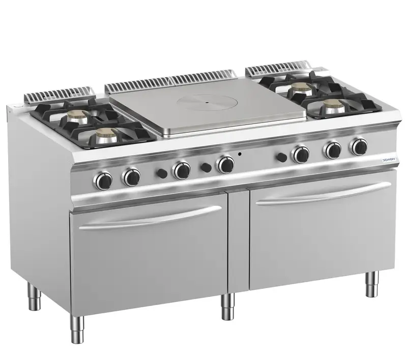 Gas-Glühplatte Dexion Lux 700 - 150/73 mit Gasbackofen - 50 kW