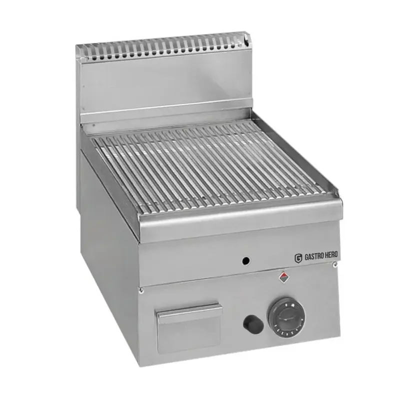 Gas-Grillplatte Serie 600 - 40/60 - gerillt - Tischgerät - 5,1 kW