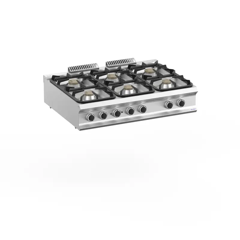 Gasherd Dexion Lux 980 - 120/90 - Tischgerät - 4 Kochstellen - 54 kW