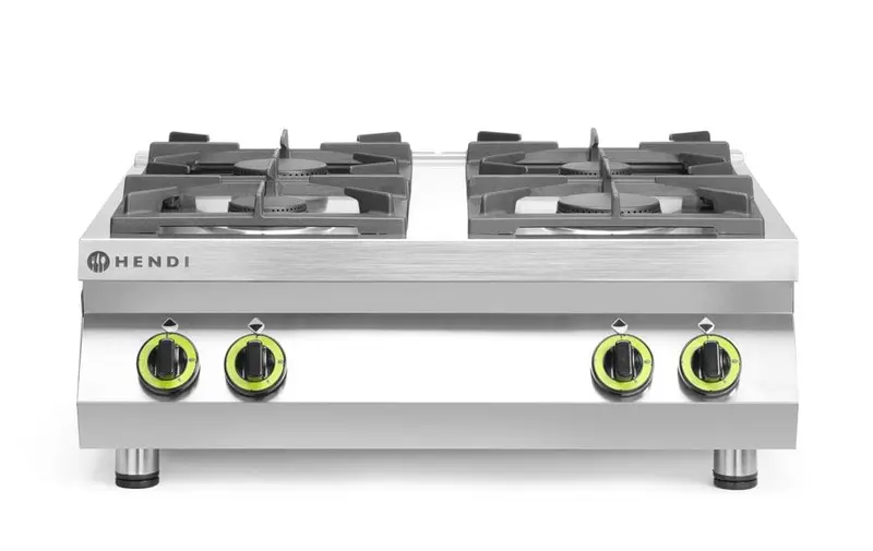 Gasherd Kitchen Line - 4 Kochfelder, Table-Top, HENDI, Kitchen Line, 19kW, 800x700x(H)310mm