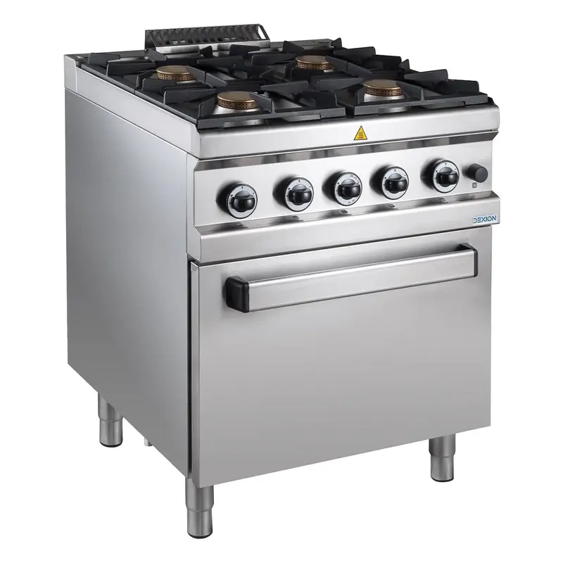 Gasherd Serie 700 - 70/70 mit Gasbackofen - 4 Kochstellen - 34 kW