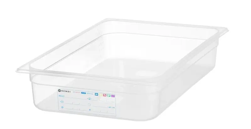 Gastronorm-Behälter 1/1, HENDI, GN 1/1, 12L, Transparent, 530x325x(H)100mm