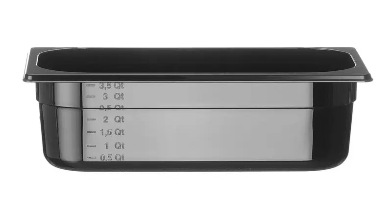 Gastronorm-Behälter 1/3, HENDI, Profi Line, GN 1/3, 4L, Schwarz, 325x176x(H)100mm