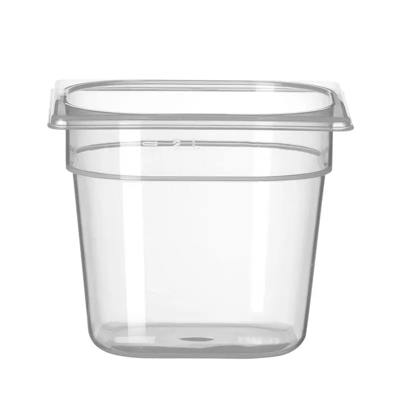 Gastronorm-Behälter 1/6, HENDI, Profi Line, GN 1/6, 2L, Transparent, 176x162x(H)150mm