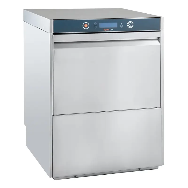 Geschirrspülmaschine HYPRO Digital 54 SLE 50x50 cm Korbmaß, mit Reiniger- & Klarspüldosierer, mit Ablaufpumpe & Enthärter,Drucksteigerungspumpe Made in Europe, 400 Volt
