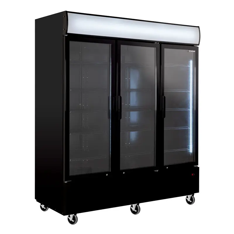 Getränkekühlschrank ECO 1500 mit Klapptüren und Leuchtaufsatz