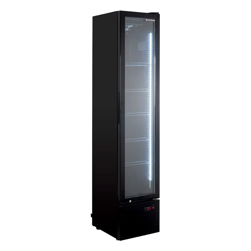 Getränkekühlschrank GKS-160 Slim, 160 Liter Kühlraumvolumen, Innenbeleuchtung, schwarz