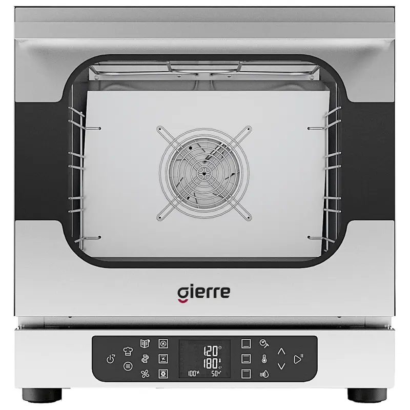 Gierre Elektro-Konvektionsofen mit Befeuchter, digitale Steuerung, 4x 432x342 mm
