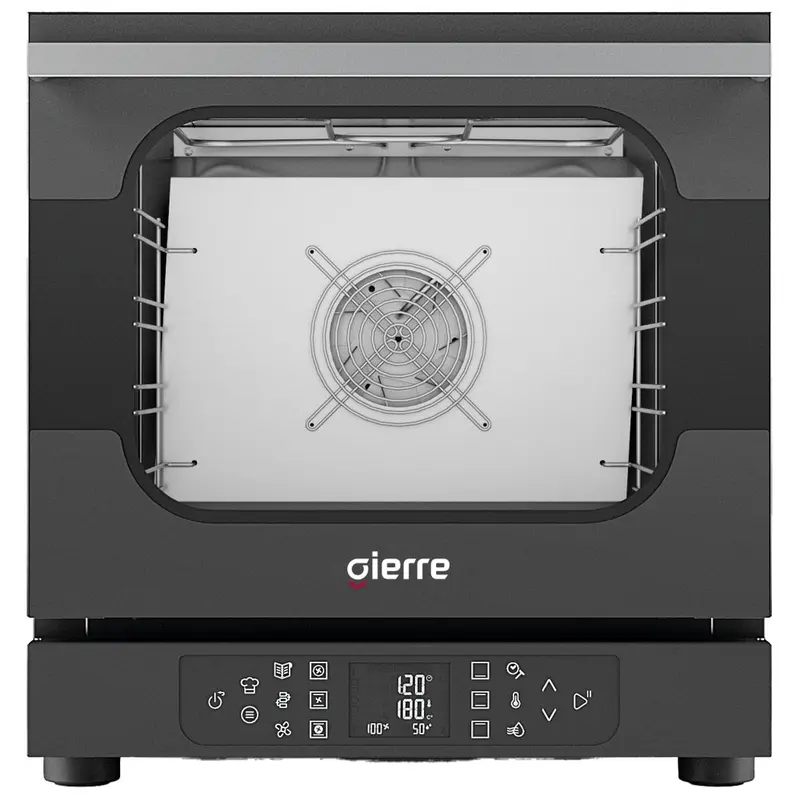Gierre Elektro-Konvektionsofen mit Befeuchter, digitale Steuerung, 4x 432x342 mm