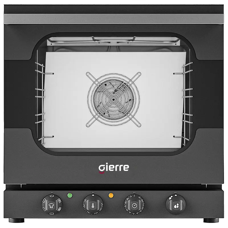 Gierre Elektro-Konvektionsofen mit Befeuchter, Multifunktion mit mechanischer Steuerung, 4x 432x342 mm