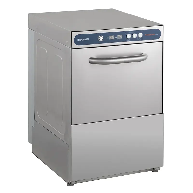 Gläserspülmaschine PROFI Digital 40 SL 40x40 cm Korbmaß, mit Reiniger- & Klarspüldosierer, mit Ablaufpumpe, Made in Europe, 230 Volt