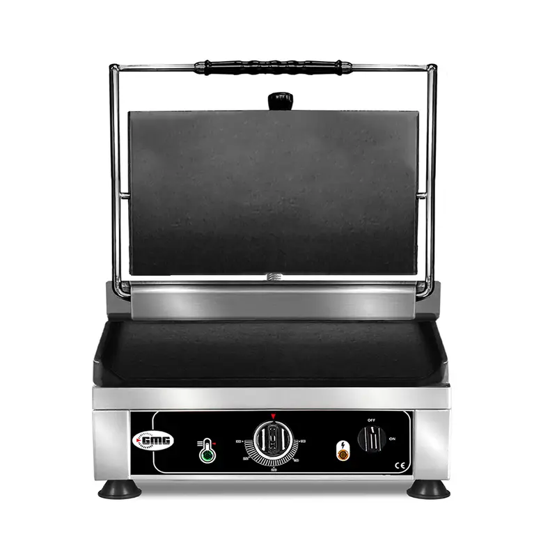 GMG Kontaktgrill 45 × 27 cm, oben und unten glatt, Gusseisen