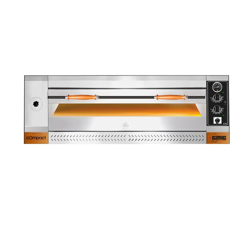 GMG Pizzaofen, 6x Ø 35 cm, 8 kW,3NAC, 400V, Stapelbar, Vollschamott, 1 Backkammer