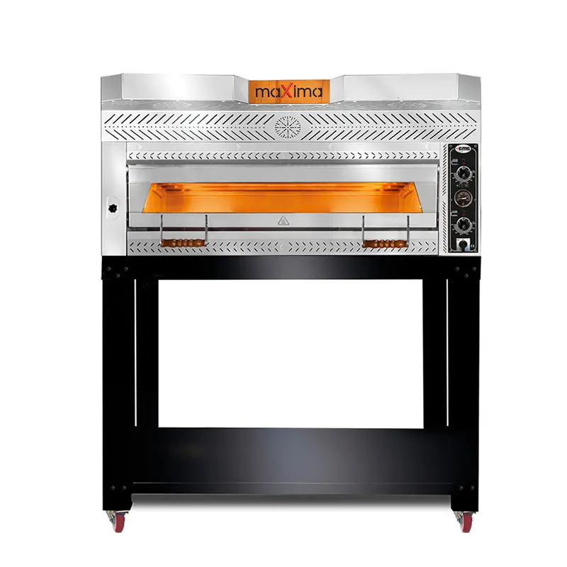 GMG Pizzaofen, 6x Ø 35cm, 8 kW 400V, Stapelbar, mit Schamottsteinboden, 1 Backkammer
