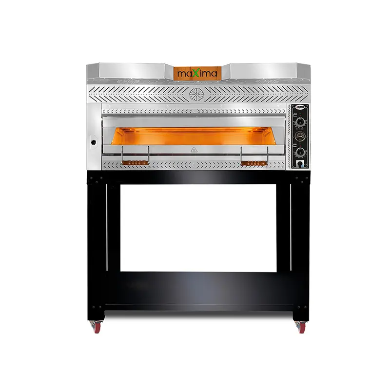 GMG Pizzaofen, 9x Ø 35cm, 12 kW 400V, Stapelbar, Vollständig aus Schamottstein, 1 Backkammer