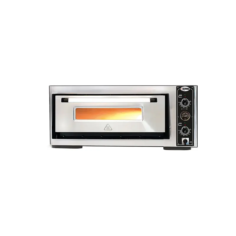 GMG Pizzaofen PF5050 EN-T m. Thermometer elektrisch, 4x Ø25cm, 4 kW, 3NAC, 400V, Edelstahl 1 Backkammer