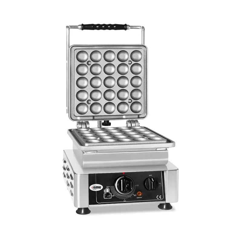 GMG Waffeleisen Lokmia-L, 1x (25 x 4,2cm Ø x 1,2cm/2,4cm), Wechselbare Backplatte & einfache Montage, 50° bis 300°C, Leichte Reinigung