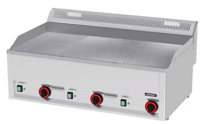 Grillplatte gerillt strukturiert verchromt 99
