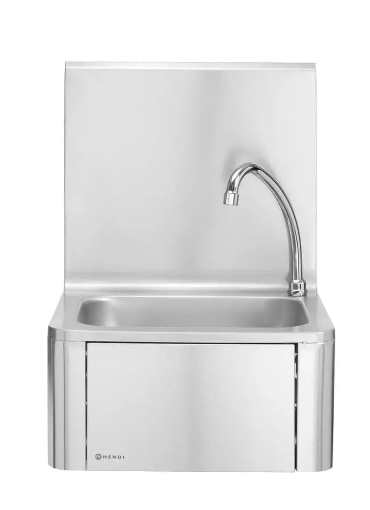 Handwaschbecken mit Kniebedienung, HENDI, 400x330x(H)560mm