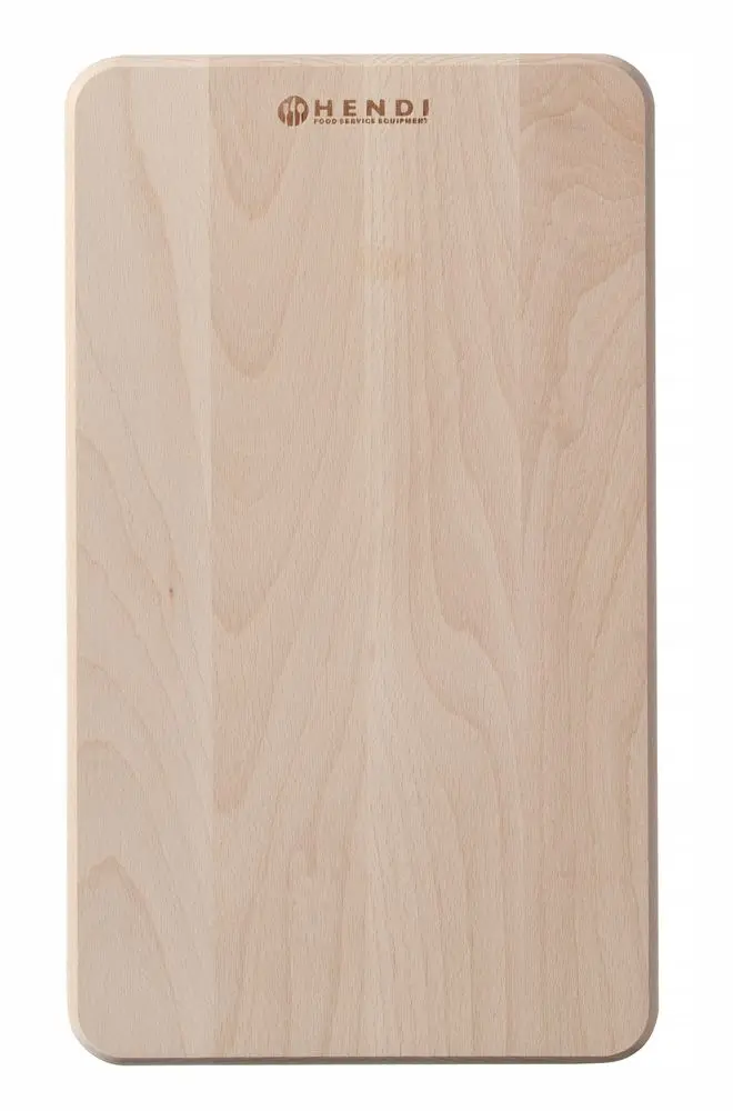 HENDI Brotschneidbrett, 340x200x14 mm Buchenholz