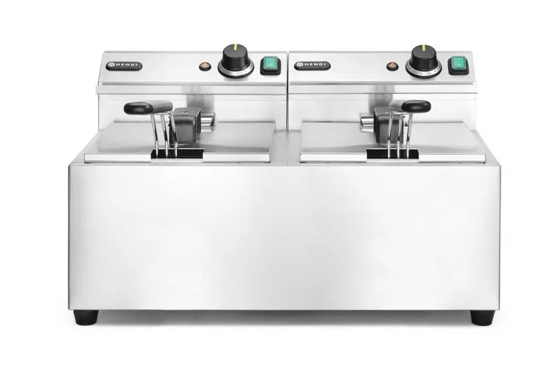 HENDI Fritteuse Profi Line, 2×8 l