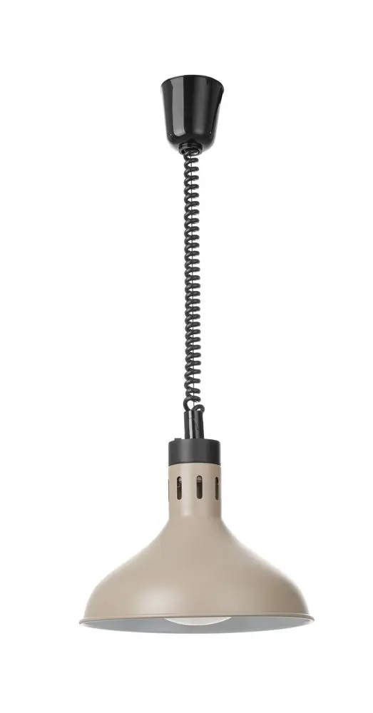 HENDI Höhenverstellbare Wärmelampe, glockenförmig, beige 250W