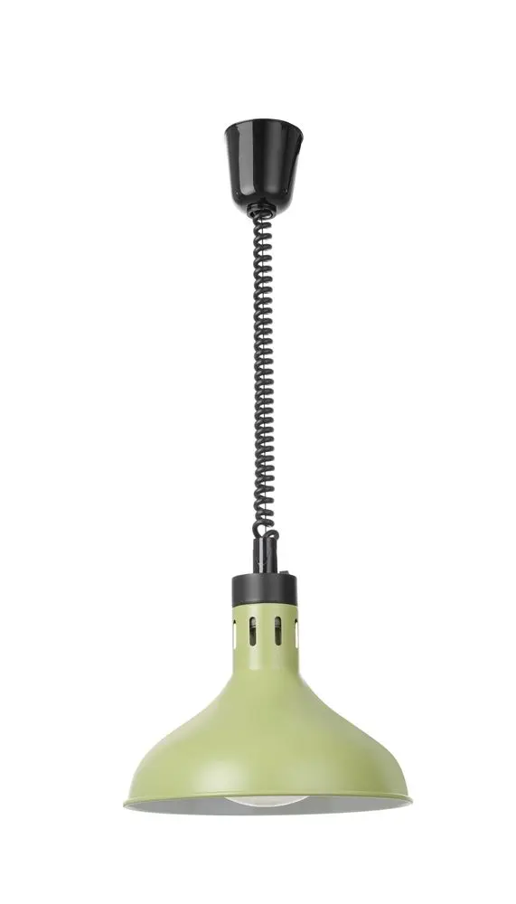 HENDI Höhenverstellbare Wärmelampe, glockenförmig, grün 250W