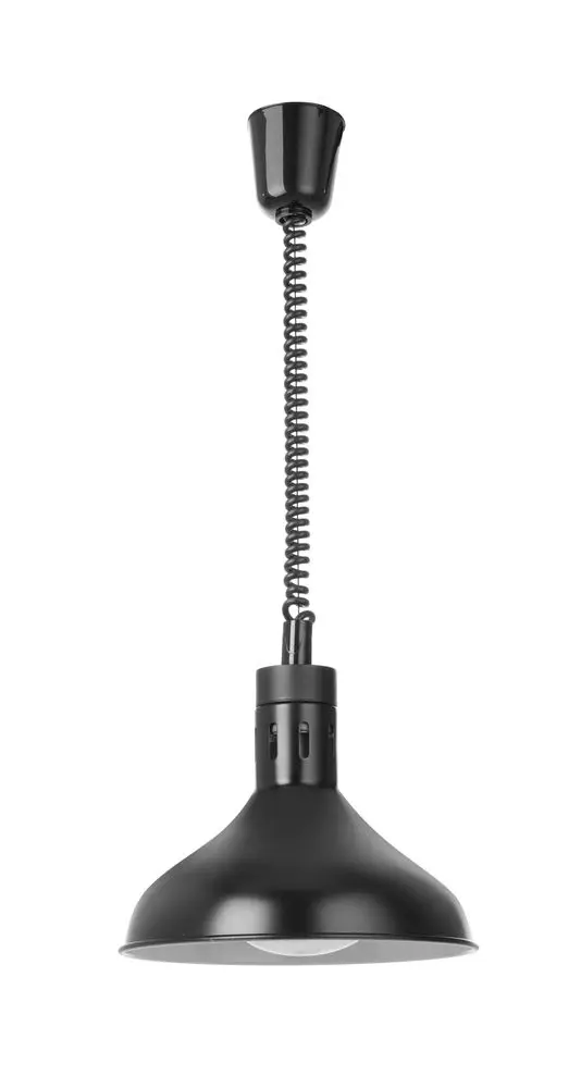 HENDI Höhenverstellbare Wärmelampe, glockenförmig, schwarz 250W