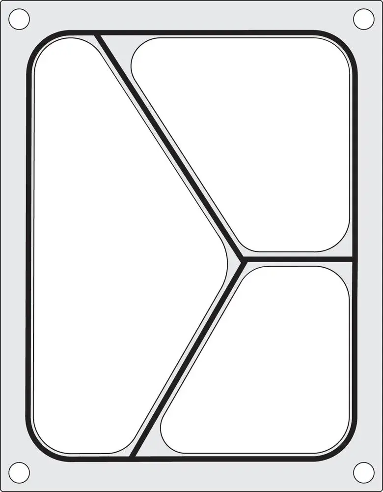 Hendi Matrize für Schalenversiegelungsmaschine Compact, dreigeteilte Schale, 227 x 178 mm