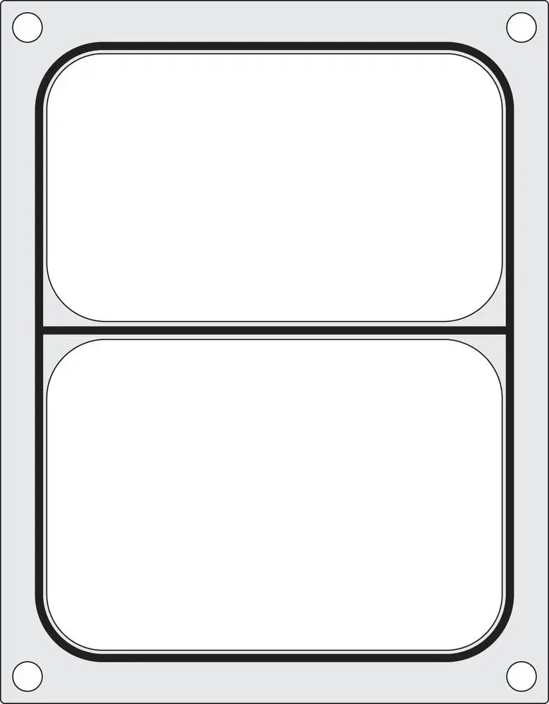 Hendi Matrize für Schalenversiegelungsmaschine Compact, zweigeteilte Schale, 227 x 178 mm