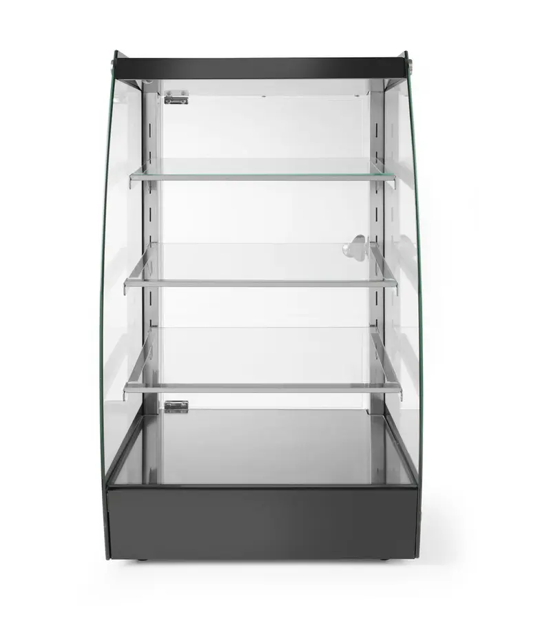 HENDI Offene Vitrine mit Regalablagen 75 L