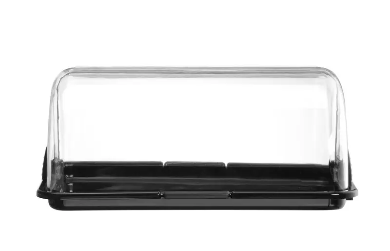 HENDI Rolltop-Display, schwarz 465x315x195 mm