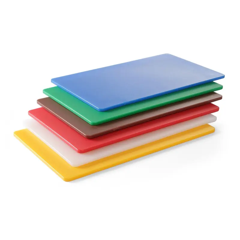 HENDI Schneidbretter HACCP GN 1/1 – 6er-Set in verschiedenen Farben