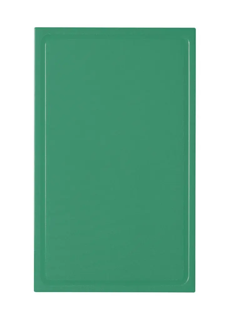 HENDI Schneidebrett mit Saftrinne, grün 530x325x20 mm HDPE