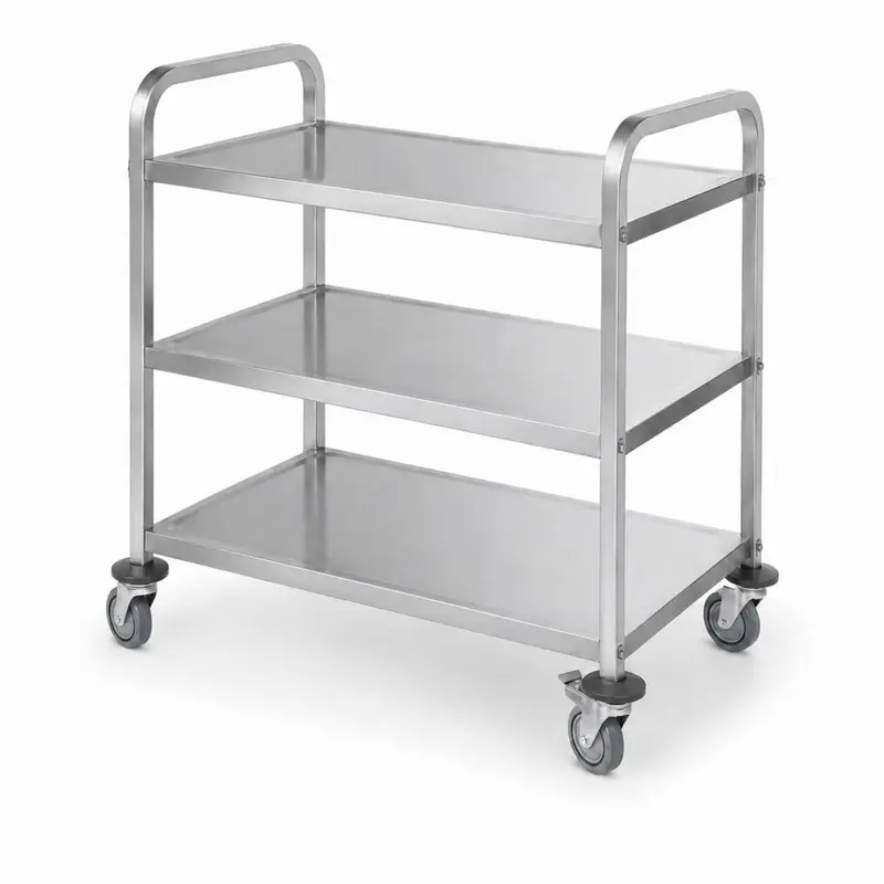 HENDI Servierwagen, schmal, verschraubt, 3 böden 745x398x810 mm