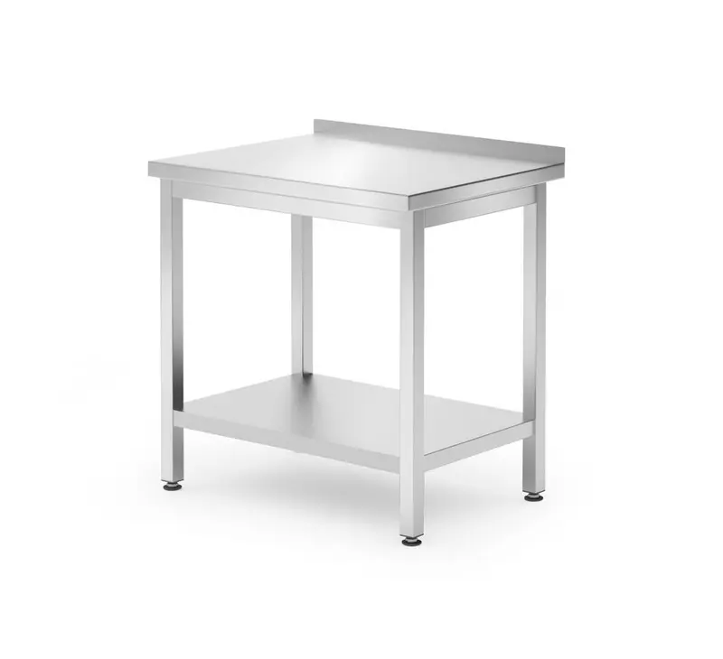 HENDI Wandtisch mit Ablage – verschraubt, Tiefe 600 mm