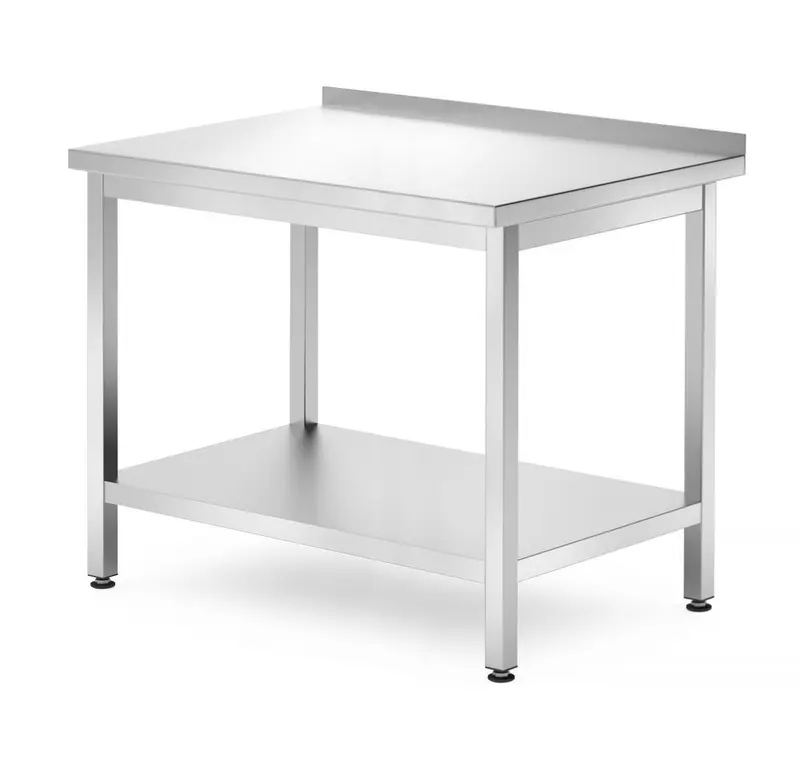 HENDI Wandtisch mit Ablage – verschraubt, Tiefe 700 mm