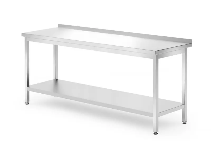 HENDI Wandtisch mit Ablage – verschraubt, Tiefe 700 mm