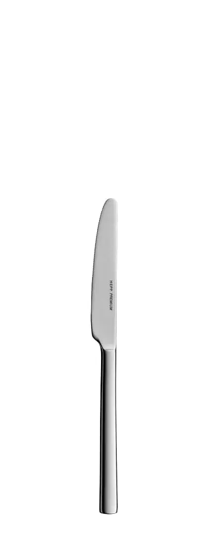 Hepp Obstmesser LENTO Monoblock-Messer Klingenstahl mit Wellenschliff versilbert