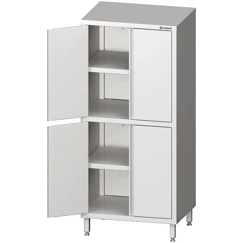 Hochschrank mit zwei Schrankräumen und Flügeltüren, 1800 mm Höhe