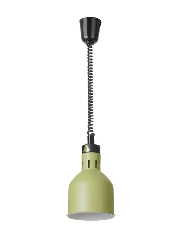 Höhenverstellbare Wärmelampe, zylinderförmig, HENDI, Grün, 230V/250W, ⌀175x(H)250mm