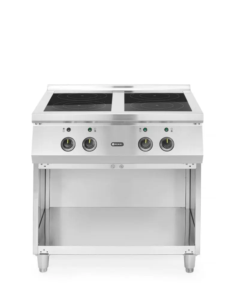 Induktionsherd mit 4 Kochfeldern, HENDI, 400V/17000W, 800x720x(H)854mm