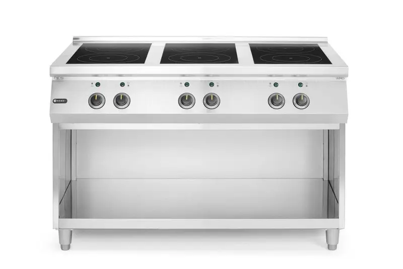 Induktionsherd mit 6 Kochfeldern, HENDI, 400V/25500W, 1200x700x(H)890mm