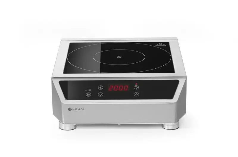 Induktionskochfeld 3500 D, HENDI, Profi Line, 230V/3500W, 342x431x(H)116mm