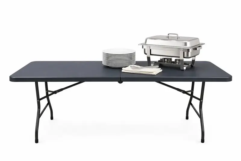 Klapptisch - 1.800 x 740 x 740 mm - Schwarz