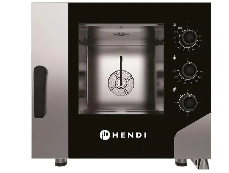 Konvektionsdampfgarer CONTROL 5x GN 1/1, HENDI, GN 1/1, 400V/7800W, 730x855x(H)700mm