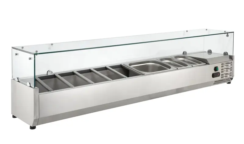 Kühlaufsatz ECO 6 x GN 1/4 mit Glasaufsatz
