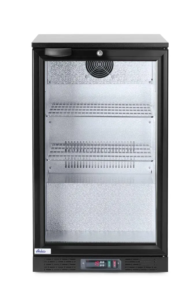 Kühlschrank hinten mit einer Tür, Arktic, 86L, Schwarz, 230V/120W, 500x530x(H)865mm